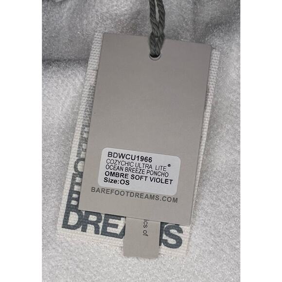 NWT Barefoot Dreams Cozy Chic Ultra Lite Poncho - Picture 4 of 5